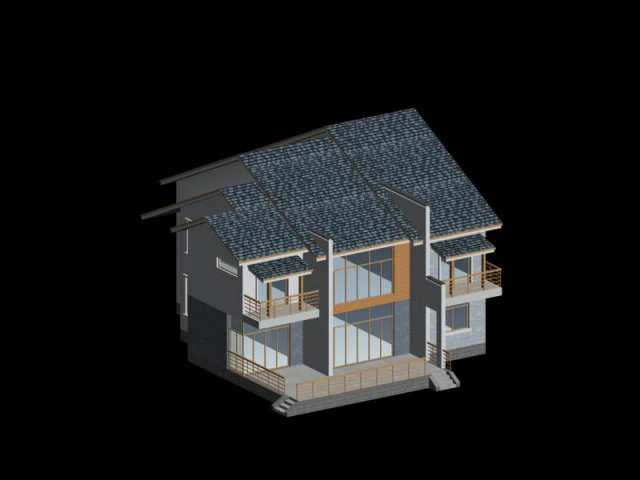 city - alone villa 11150 3D Model .c4d .max .obj .3ds .fbx .stl .blend