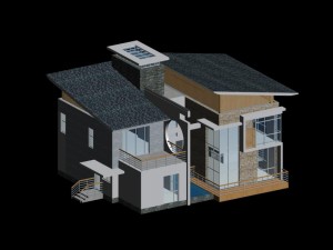city - alone villa 11153 3Dモデル