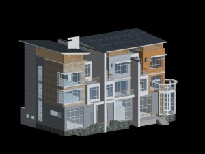 city - alone villa 11156 3D 모델