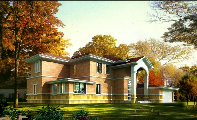 city - alone villa 11169 3D Model .c4d .max .obj .3ds .fbx .stl .blend