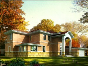 city - alone villa 11169 3D 모델