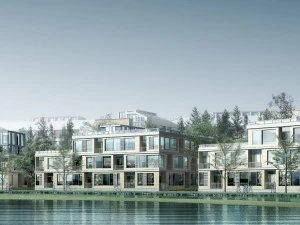 місто - самотня вілла 11172 3D Модель