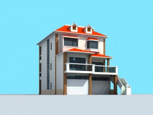 city - alone villa 11178 3D Model