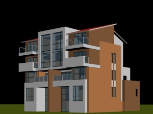 city - alone villa 11186 3D Модель