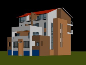 city - alone villa 11187 3D Model