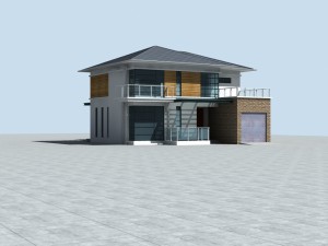 city - alone villa 11192 3D 모델