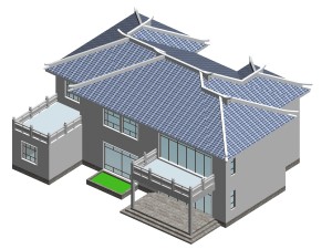 city - alone villa 11199 3D Model