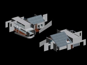 city - alone villa 11200 3D-Modell
