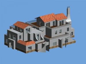 city - alone villa 11202 3D Model