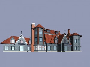 city - alone villa 11210 3D Model