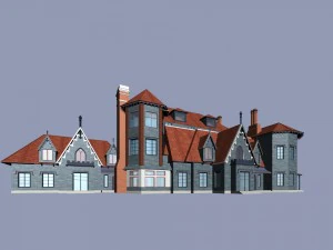 city - alone villa 11210 3D Model