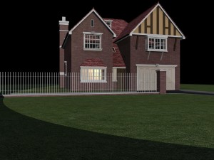 city - alone villa 11216 3D Model