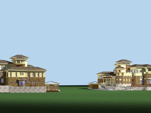 city - alone villa 11222 3D Модель
