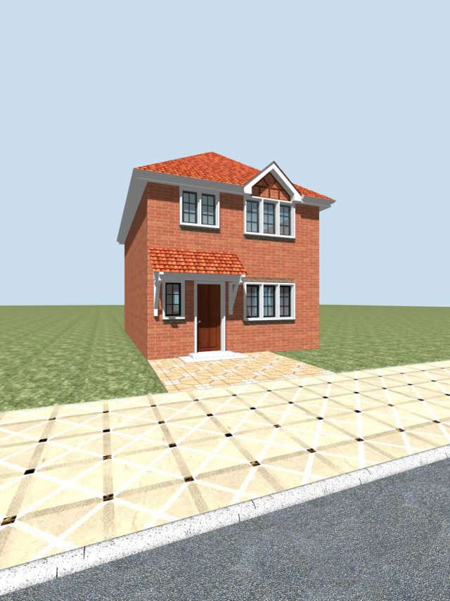 city - alone villa 11226 Modello 3D .c4d .max .obj .3ds .fbx .stl .blend 