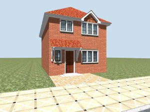 city - alone villa 11226 3D Model