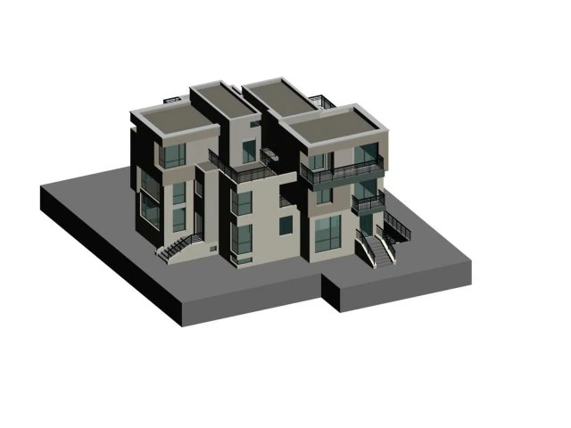 city - alone villa 11229 3D Model .c4d .max .obj .3ds .fbx .stl .blend
