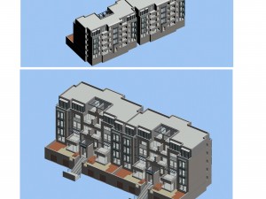 city - stylish townhouse 02 3D मॉडल