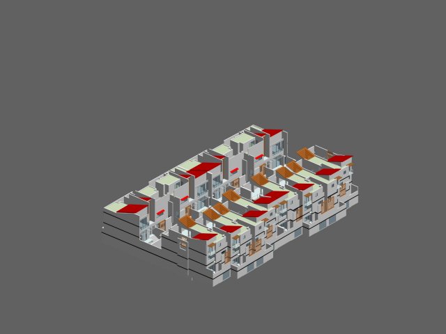 city - stylish townhouse 03 Modelo 3D .c4d .max .obj .3ds .fbx .stl .blend 