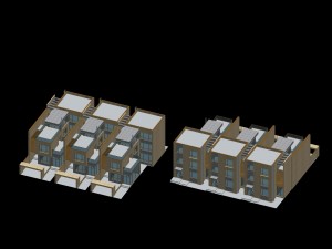 city - stylish townhouse 14 3D Model