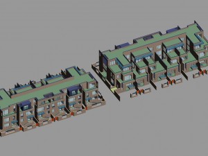 city - stylish townhouse 19 Modelo 3D