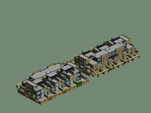 city - stylish townhouse 20 3D Модель