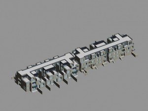 city - stylish townhouse 22 Modèle 3D