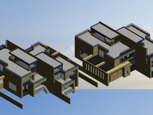 city - stylish townhouse 23 Modello 3D