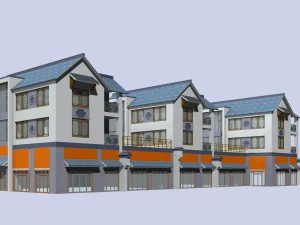 city - stylish townhouse 26 3D Model