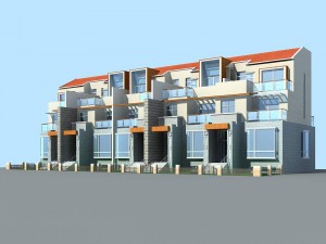 city - stylish townhouse 32 Modelo 3D