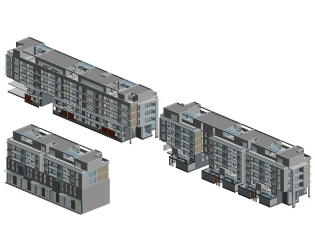 city - stylish townhouse 33 3D Model .c4d .max .obj .3ds .fbx .stl .blend 