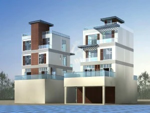 शहर - स्टाइलिश टाउनहाउस 35 3D मॉडल