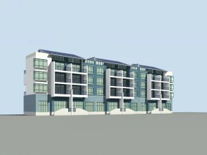 शहर - स्टाइलिश टाउनहाउस 36 3D मॉडल