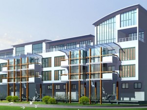 city - stylish townhouse 37 Modello 3D