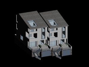 city - stylish townhouse 41 3D Model