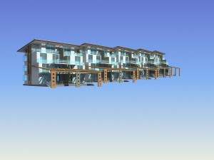 city - stylish townhouse 44 Modello 3D