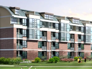 शहर - स्टाइलिश टाउनहाउस 53 3D मॉडल