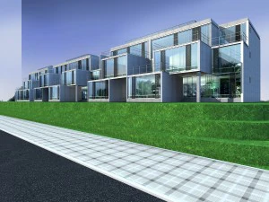 시티 - 스타일리시한 타운하우스 54 3D 모델