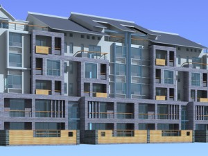 city - stylish townhouse 58 3D 모델