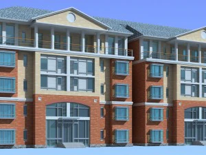 şehir - şık şehir evi 60 3D Model