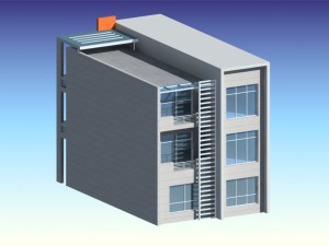city - stylish townhouse 61 Modèle 3D
