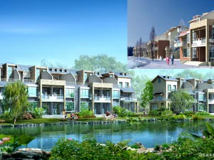 城市 - 时尚联排别墅 62 3D 模型