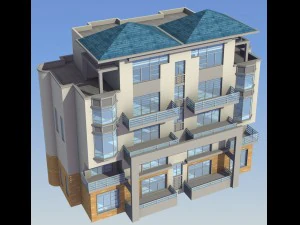 cidade - villa elegante de dois lugares 07 Modelo 3D