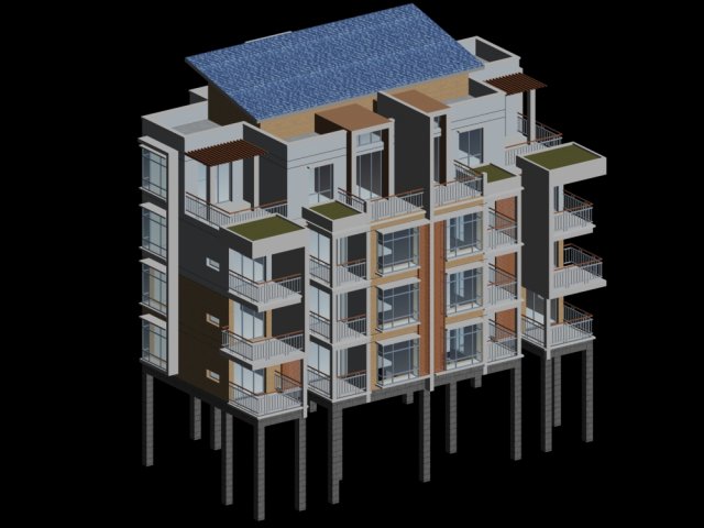 city - stylish two-seat villa 20 3D Model .c4d .max .obj .3ds .fbx .stl .blend 