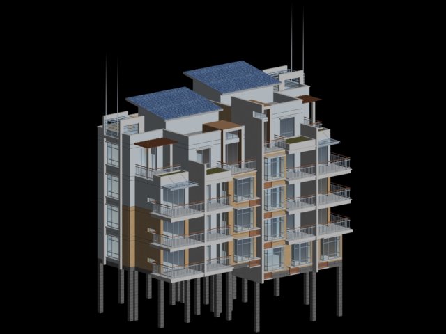city - stylish two-seat villa 21 Modelo 3D .c4d .max .obj .3ds .fbx .stl .blend 