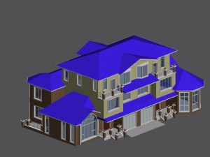 city - stylish two-seat villa 23 Modèle 3D