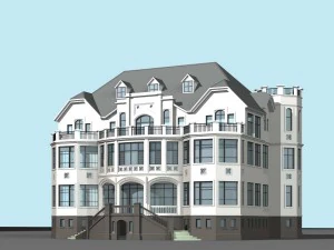 город - стильная двухместная вилла 26 3D Модель