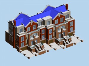 city - stylish two-seat villa 28 3D मॉडल