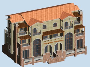 city - stylish two-seat villa 32 3D Model