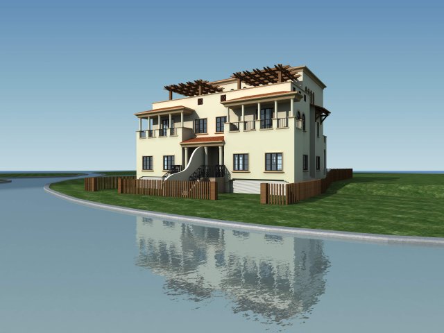 city - stylish two-seat villa 39 Modèle 3D .c4d .max .obj .3ds .fbx .stl .blend 