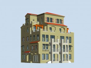 city - stylish two-seat villa 40 3D Model